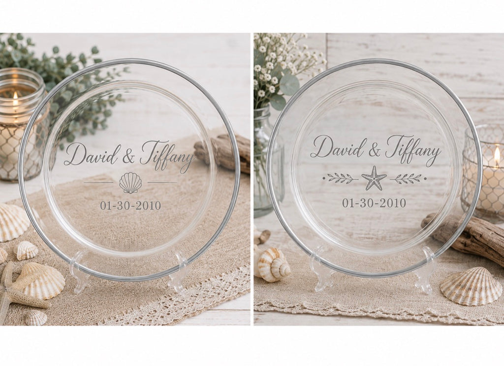 Custom Personalized Wedding Dinner Plates | Handmade Wedding Tableware