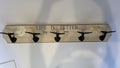 Life Is Better by the Sea Whale Tail Coat Rack – 5 Hook Coastal Wall Organizer