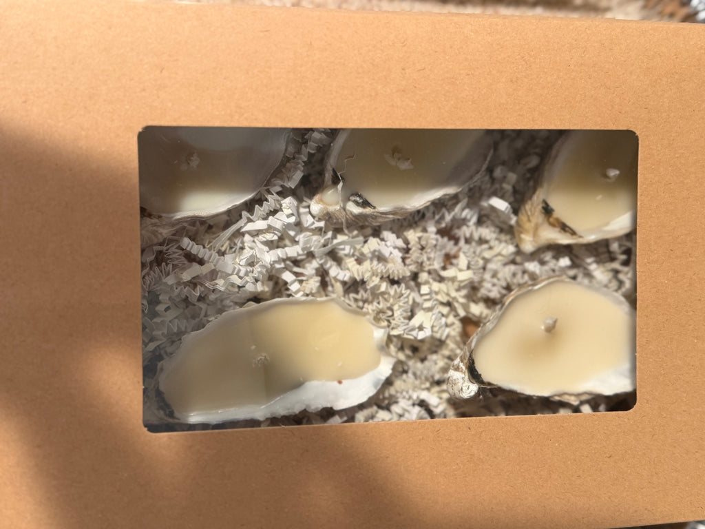 Hearth & Tide Oyster Shell Candles | Soy Wax Coastal Candles, Wedding & Bridal Shower Favors