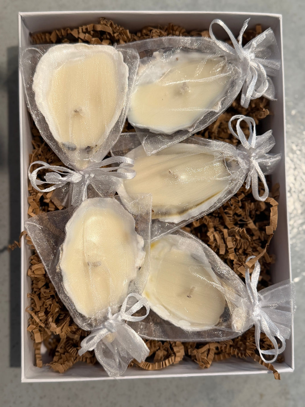 Hearth & Tide Oyster Shell Candles | Soy Wax Coastal Candles, Wedding & Bridal Shower Favors