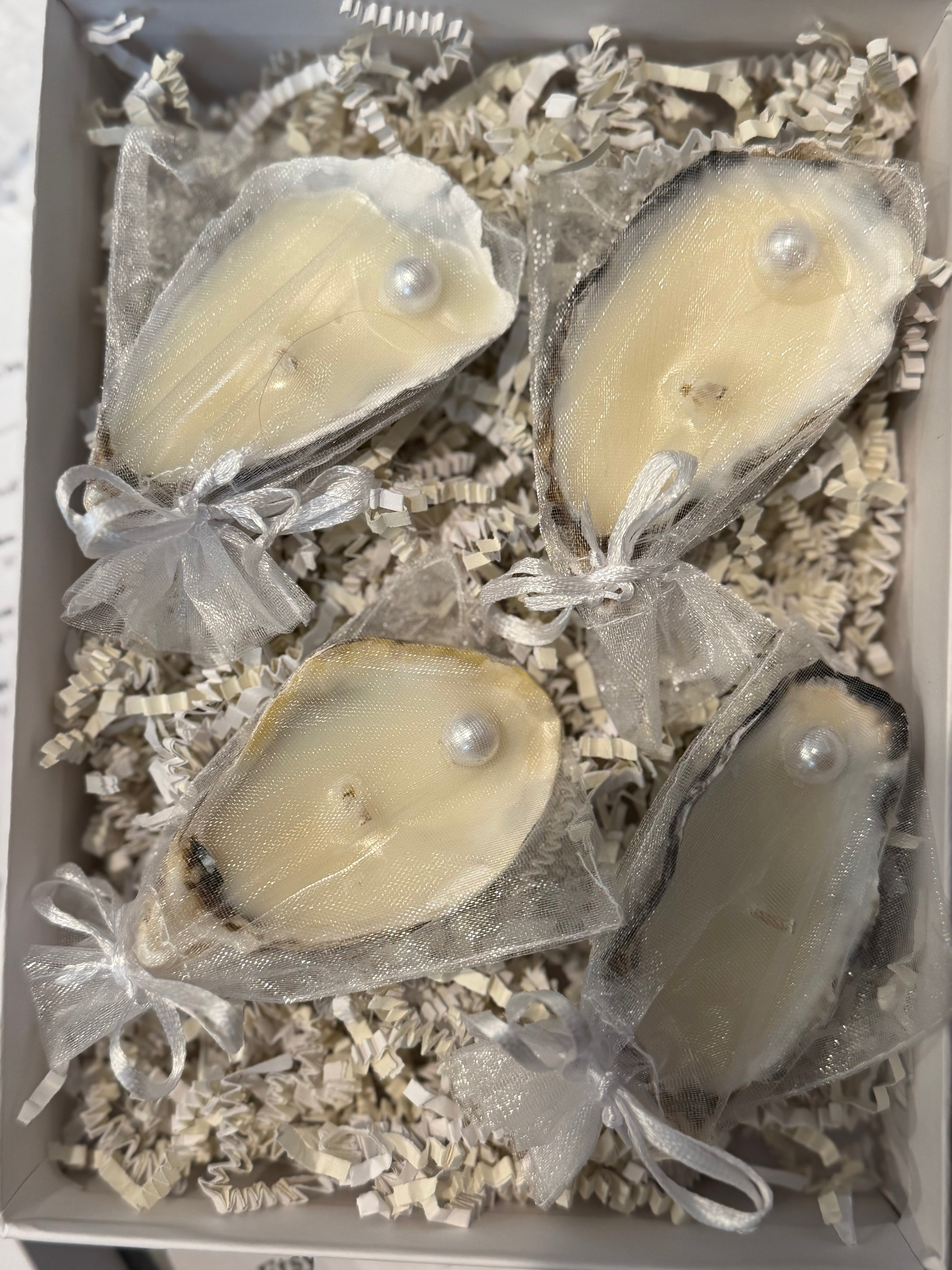 Hearth & Tide Oyster Shell Candles | Soy Wax Coastal Candles, Wedding & Bridal Shower Favors
